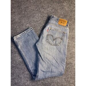 Levi's 514 Jeans Womens 16R Blue Denim Slim Straight‎ Leg Red Tab Medium Wash
